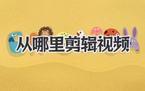 从哪里剪辑视频？手机电脑剪辑软件超全盘点，新手入门看这篇
