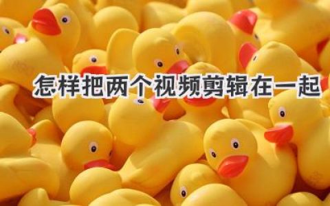 超详细教程：怎样把两个视频剪辑在一起，从小白到高手！