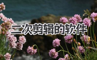 二次剪辑的软件