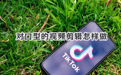 对口型的视频剪辑怎样做