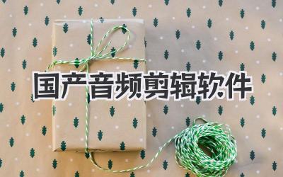 国产音频剪辑软件