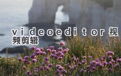 解锁Videoeditor视频剪辑新技能，从小白到大神的全攻略